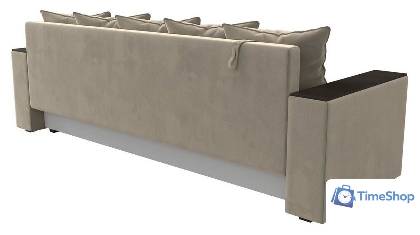 Диван Лига диванов Дубай Лайт полки справа 114346 (микровельвет бежевый) - Изображение №8 — Интернет-магазин Time-Shop