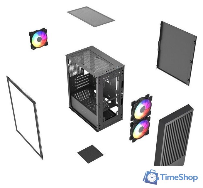 Корпус Powercase Mistral SM07 ARGB CMMSM07B-A3 - Изображение №7 — Интернет-магазин Time-Shop
