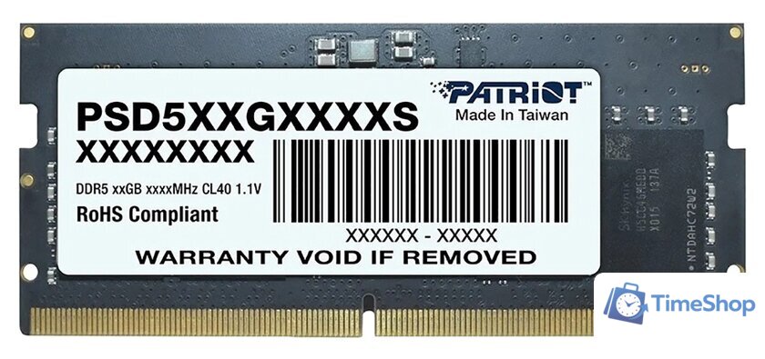 Оперативная память Patriot Signature Line 8ГБ DDR5 5600 МГц PSD58G560041S - Изображение №1 — Интернет-магазин Time-Shop
