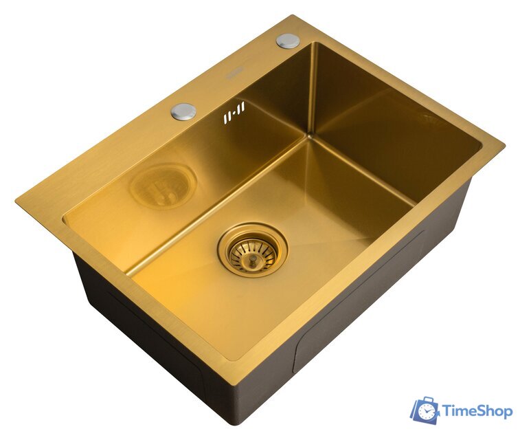 Кухонная мойка ARFEKA Eco AR 600*500 Golden PVD Nano - Изображение №1 — Интернет-магазин Time-Shop