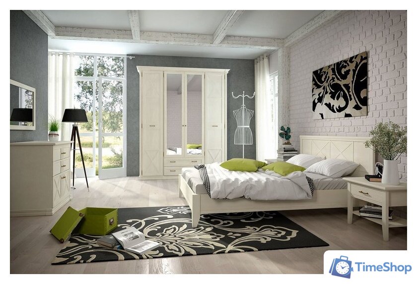 Кровать Ангстрем Кантри спальня КА-800.26 исп.21 ((Н), валенсия) - Изображение №7 — Интернет-магазин Time-Shop