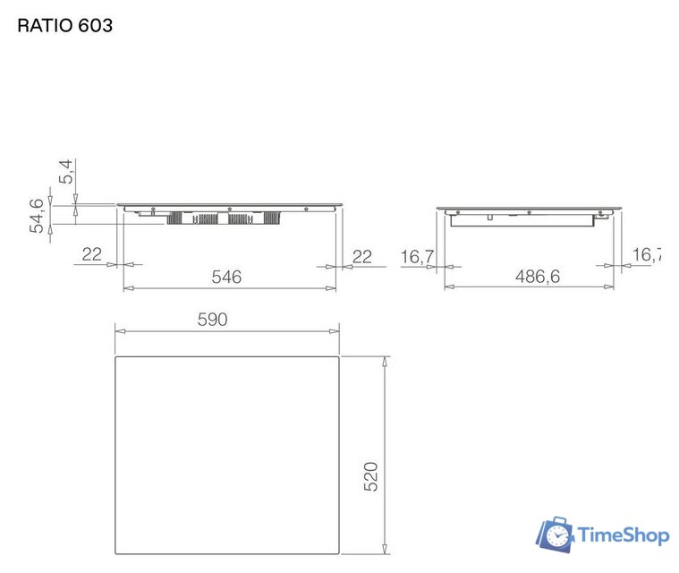 Варочная панель Elica Ratio 603 PRF0183894 - Изображение №5 — Интернет-магазин Time-Shop