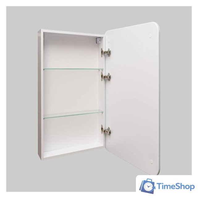  Symbolite Шкаф с зеркалом для ванной Каре 40x80 универсальное (с подсветкой, сенсор с диммером на зеркале) - Изображение №2 — Интернет-магазин Time-Shop