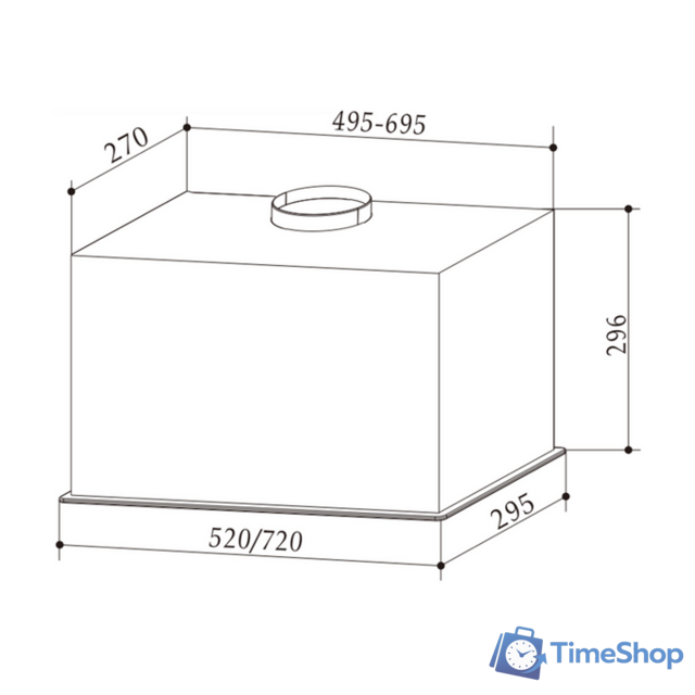 Кухонная вытяжка Exiteq EX-1286 (белый) - Изображение №3 — Интернет-магазин Time-Shop