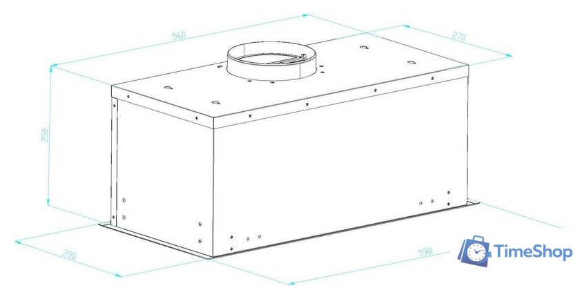Кухонная вытяжка Schtoff Konvex 60 Black (черный) - Изображение №2 — Интернет-магазин Time-Shop