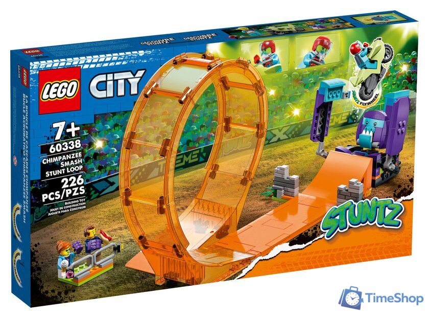 Конструктор LEGO City 60338 Трюковая петля Сокрушительный шимпанзе - Изображение №1 — Интернет-магазин Time-Shop