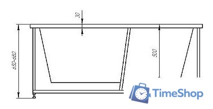 Ванна Aquatek Лира 148x148 - Изображение №4 — Интернет-магазин Time-Shop