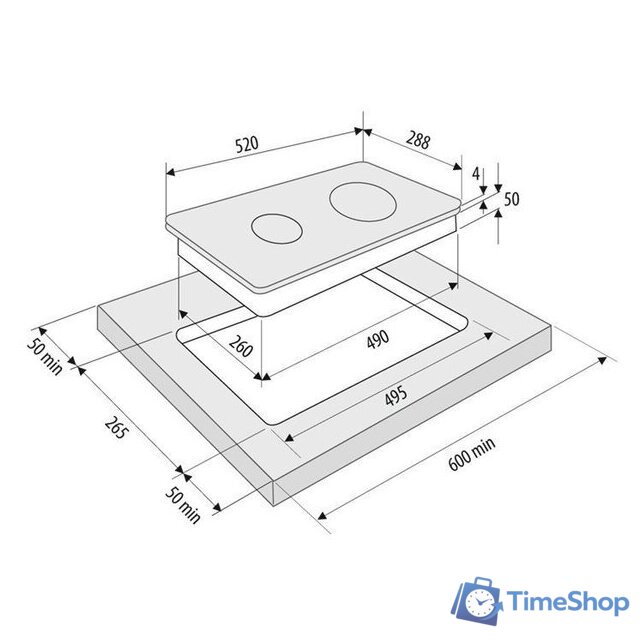 Варочная панель Krona Piastra 30 BL - Изображение №10 — Интернет-магазин Time-Shop