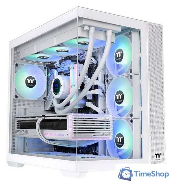 Корпус Thermaltake View 380 TG ARGB Snow CA-1Z2-00M6WN-00 - Изображение №1 — Интернет-магазин Time-Shop