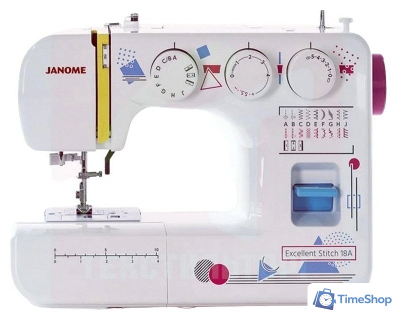 Электромеханическая швейная машина Janome Excellent Stitch 18A - Изображение №1 — Интернет-магазин Time-Shop