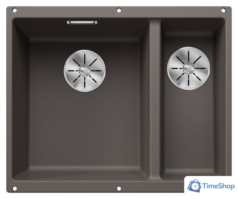 Кухонная мойка Blanco Subline 340/160-U 527345 (левая, вулканический серый) - Изображение №1 — Интернет-магазин Time-Shop