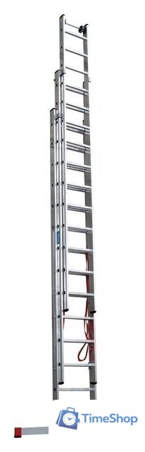 Лестница-стремянка Новая высота NV 523 трёхсекционная индустриальная 3x14 ступеней - Изображение №4 — Интернет-магазин Time-Shop