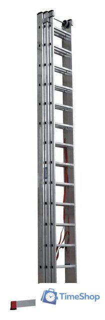 Лестница-стремянка Новая высота NV 523 трёхсекционная индустриальная 3x14 ступеней - Изображение №3 — Интернет-магазин Time-Shop