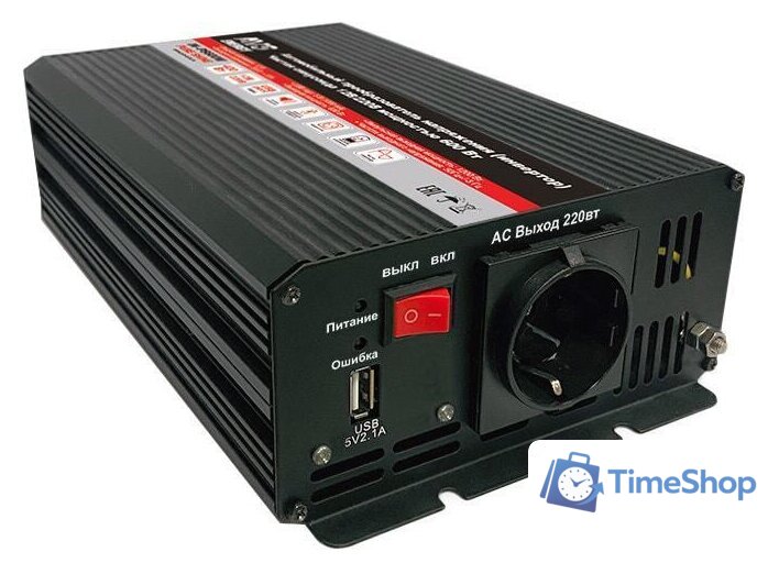 Автомобильный инвертор AVS 12/220V IN-PS600W - Изображение №1 — Интернет-магазин Time-Shop