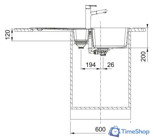 Кухонная мойка Franke Centro CNG 651-100 114.0710.222 (кофе) - Изображение №3 — Интернет-магазин Time-Shop