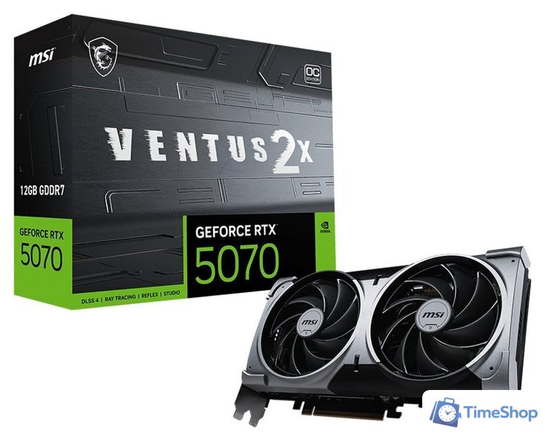 Видеокарта MSI GeForce RTX 5070 12G Ventus 2X - Изображение №6 — Интернет-магазин Time-Shop