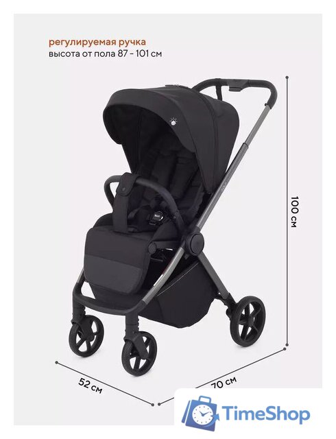 Коляска прогулочная «книга» Rant Golf RA101 (black) - Изображение №4 — Интернет-магазин Time-Shop