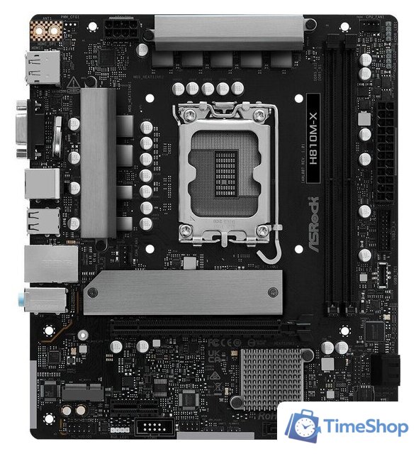 Материнская плата ASRock H810M-X - Изображение №1 — Интернет-магазин Time-Shop