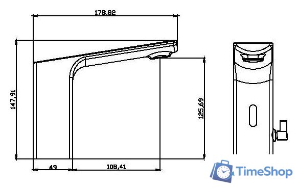 Смеситель Maxonor Pure Life PL513 - Изображение №2 — Интернет-магазин Time-Shop