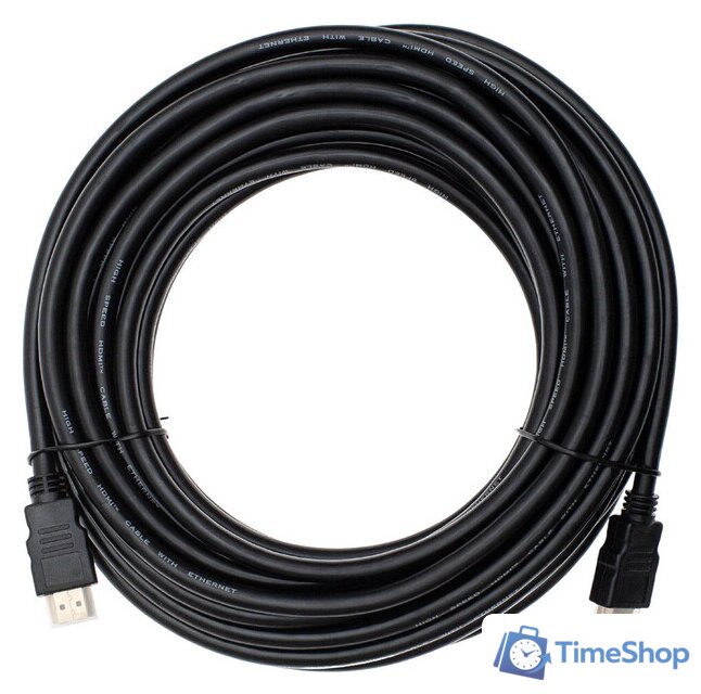 Кабель CACTUS HDMI - HDMI CS-HDMI.1.4-7 HDM (7 м, черный) - Изображение №1 — Интернет-магазин Time-Shop