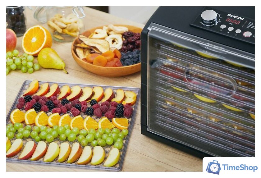 Сушилка для овощей и фруктов Sencor SFD 6600BK - Изображение №15 — Интернет-магазин Time-Shop