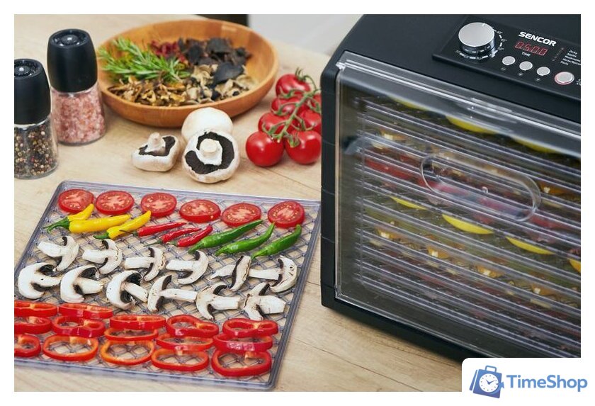 Сушилка для овощей и фруктов Sencor SFD 6600BK - Изображение №16 — Интернет-магазин Time-Shop