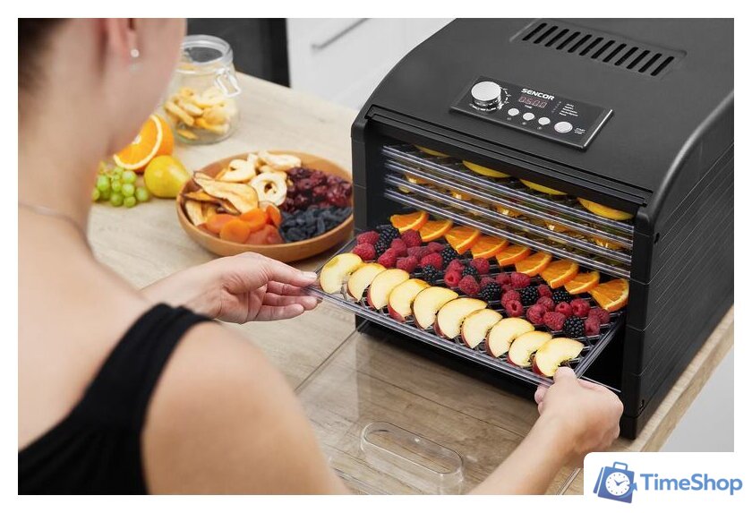 Сушилка для овощей и фруктов Sencor SFD 6600BK - Изображение №17 — Интернет-магазин Time-Shop