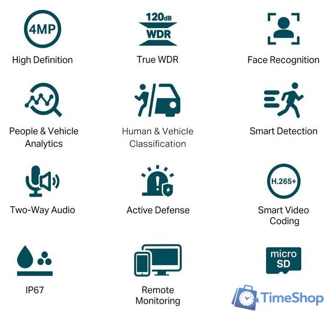 IP-камера TP-Link Vigi C340S (4 мм) - Изображение №2 — Интернет-магазин Time-Shop