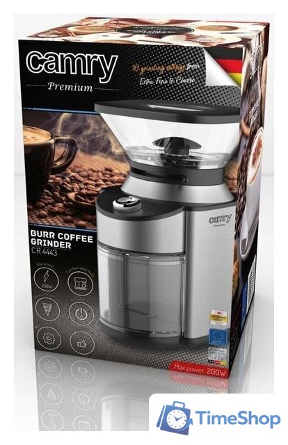 Электрическая кофемолка CAMRY CR 4443 - Изображение №13 — Интернет-магазин Time-Shop