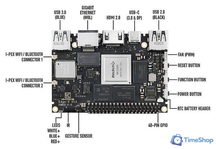 Одноплатный компьютер Khadas Edge-V Pro KEGV-P-002 - Изображение №4 — Интернет-магазин Time-Shop