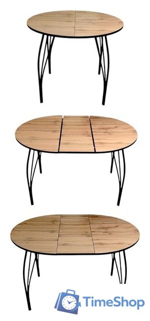 Кухонный стол СВД Юнио Юнио 066.П24.МО (дуб вотан) - Изображение №2 — Интернет-магазин Time-Shop