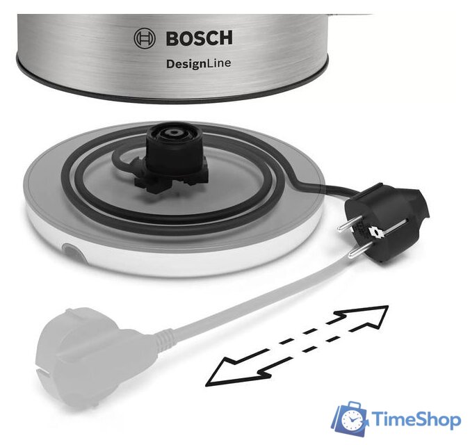 Электрический чайник Bosch TWK4P440 - Изображение №9 — Интернет-магазин Time-Shop
