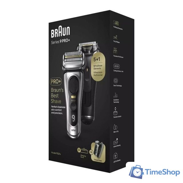 Электробритва Braun Series 9 Pro+ 9527S - Изображение №10 — Интернет-магазин Time-Shop