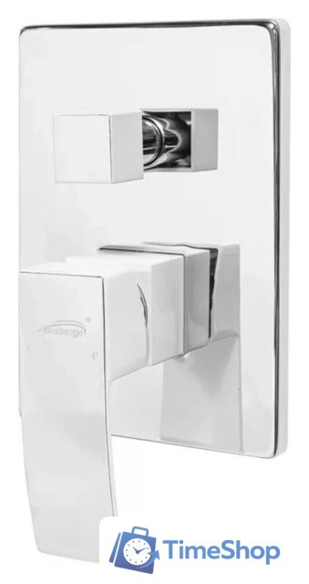 Душевая система  Hansberge H6077 (белый хром) - Изображение №2 — Интернет-магазин Time-Shop