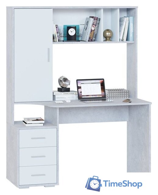 Стол Сокол КСТ-16 (бетон/белый) - Изображение №1 — Интернет-магазин Time-Shop