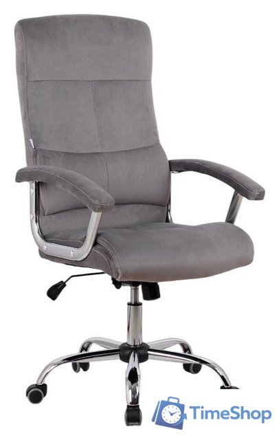 Офисное кресло King Style SHL-8 Sane Velvet Chrome (велюр, серый) - Изображение №1 — Интернет-магазин Time-Shop