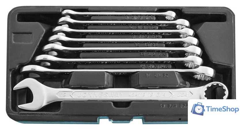 Набор ключей Jonnesway W84108S (8 предметов) - Изображение №1 — Интернет-магазин Time-Shop