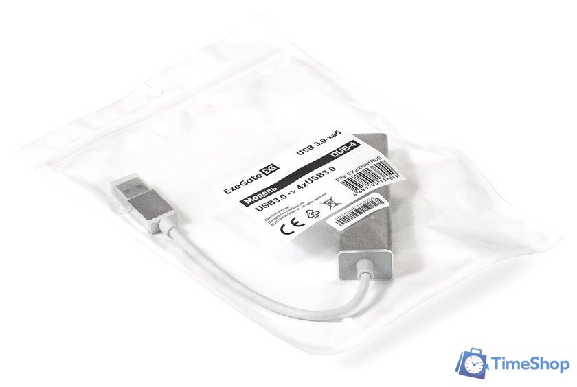 USB-хаб ExeGate DUB-4 EX293981RUS - Изображение №5 — Интернет-магазин Time-Shop