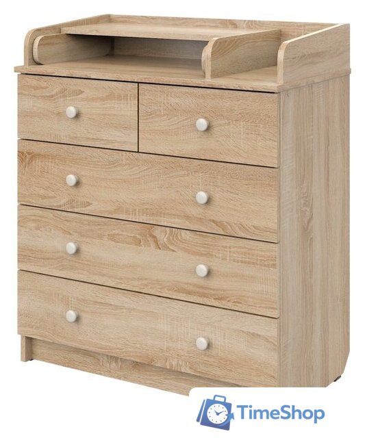 Детский комод Атон Мебель Сириус-2 805 (дуб сонома) - Изображение №1 — Интернет-магазин Time-Shop