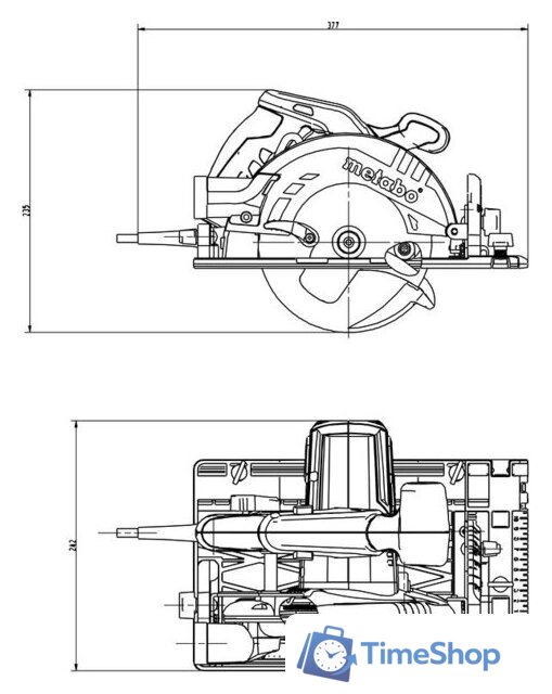 Дисковая (циркулярная) пила Metabo KS 55 FS 600955500 (с кейсом) - Изображение №3 — Интернет-магазин Time-Shop