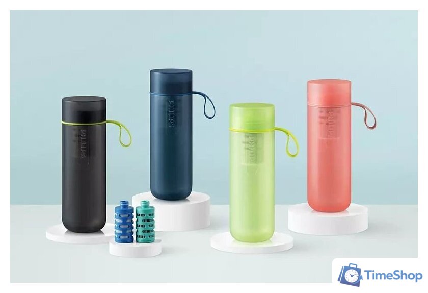 Бутылка для воды Philips GoZero AWP2712BLR/31 590мл (синий) - Изображение №5 — Интернет-магазин Time-Shop
