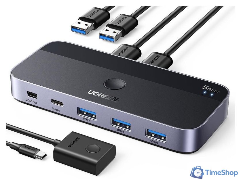 Переключатель Ugreen CM662 15705 - Изображение №1 — Интернет-магазин Time-Shop