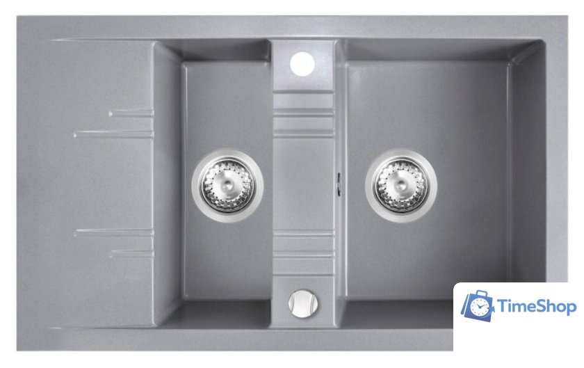 Кухонная мойка Ferro Mezzo II DRGM3/48/79GA (серый) - Изображение №1 — Интернет-магазин Time-Shop
