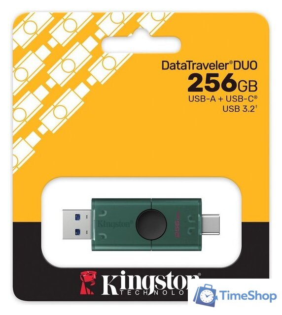 USB Flash Kingston DataTraveler Duo 256GB DTDEG2/256GB - Изображение №4 — Интернет-магазин Time-Shop