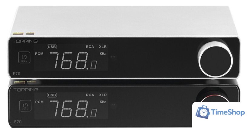 Цифро-аналоговый преобразователь Topping E70 (серебристый) - Изображение №2 — Интернет-магазин Time-Shop