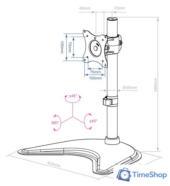 Подставка для монитора Arm Media LCD-T51 - Изображение №2 — Интернет-магазин Time-Shop