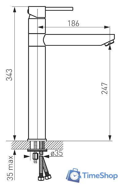 Смеситель Ferro Fiesta BFI2L - Изображение №2 — Интернет-магазин Time-Shop