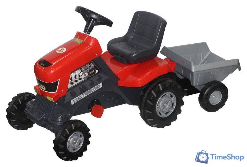 Педальная машинка Полесье Каталка-трактор с педалями Turbo с полуприцепом [52681] - Изображение №1 — Интернет-магазин Time-Shop
