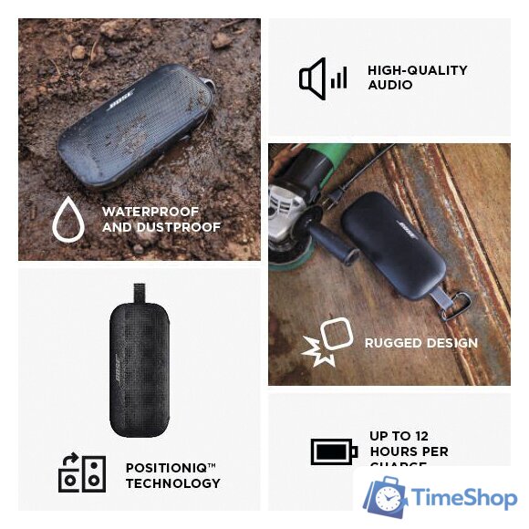 Беспроводная колонка Bose SoundLink Flex (черный) - Изображение №9 — Интернет-магазин Time-Shop