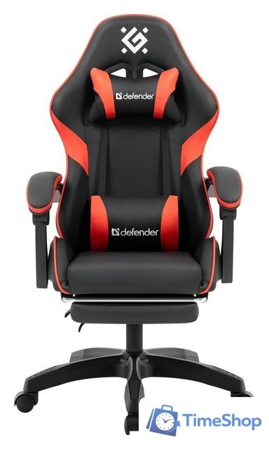 Игровое (геймерское) кресло Defender Serenity (черный/красный) - Изображение №2 — Интернет-магазин Time-Shop